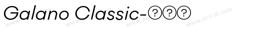 Galano Classic字体转换